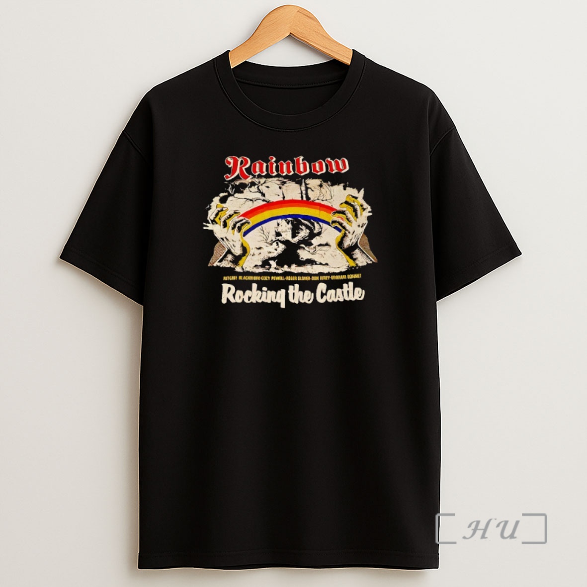 Officials Rainbow Ritchie Blackmore Cozy Powell Roger Glover Don Airey Braham Ronnet Rocking The Castle Shirt Sweatshirt Tee