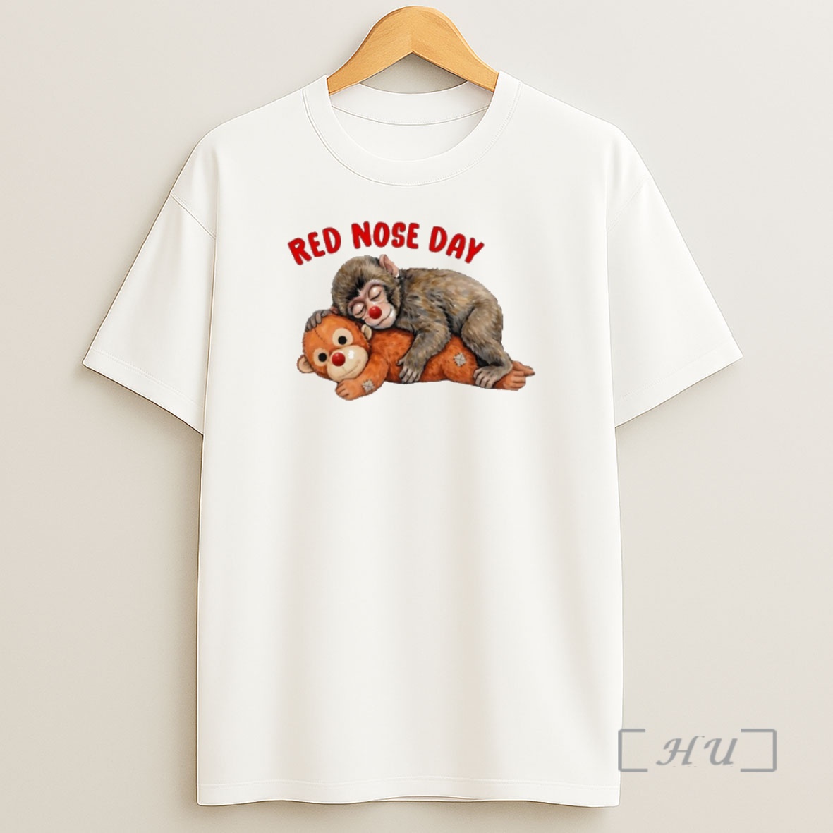 Officials Red Nose Day Punch Monkey Emotional Plush Toy Monkey Shirt Sweatshirt Tee