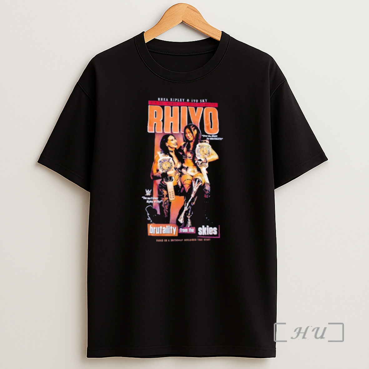 Officials Rhea Ripley Vs Iyo Sky Rhiyo Wwe Brutality From The Skies Over The Moon For Brutality Shirt Sweatshirt Tee