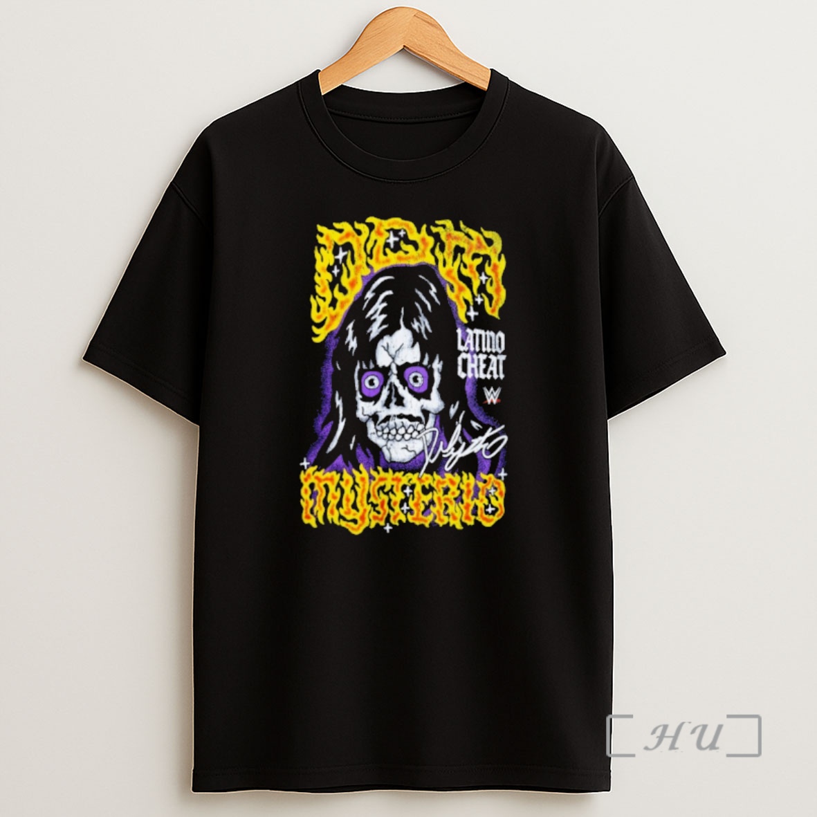 Officials Ripple Junction Dominik Mysterio Tattoo Skull Graphic Shirt Sweatshirt Tee