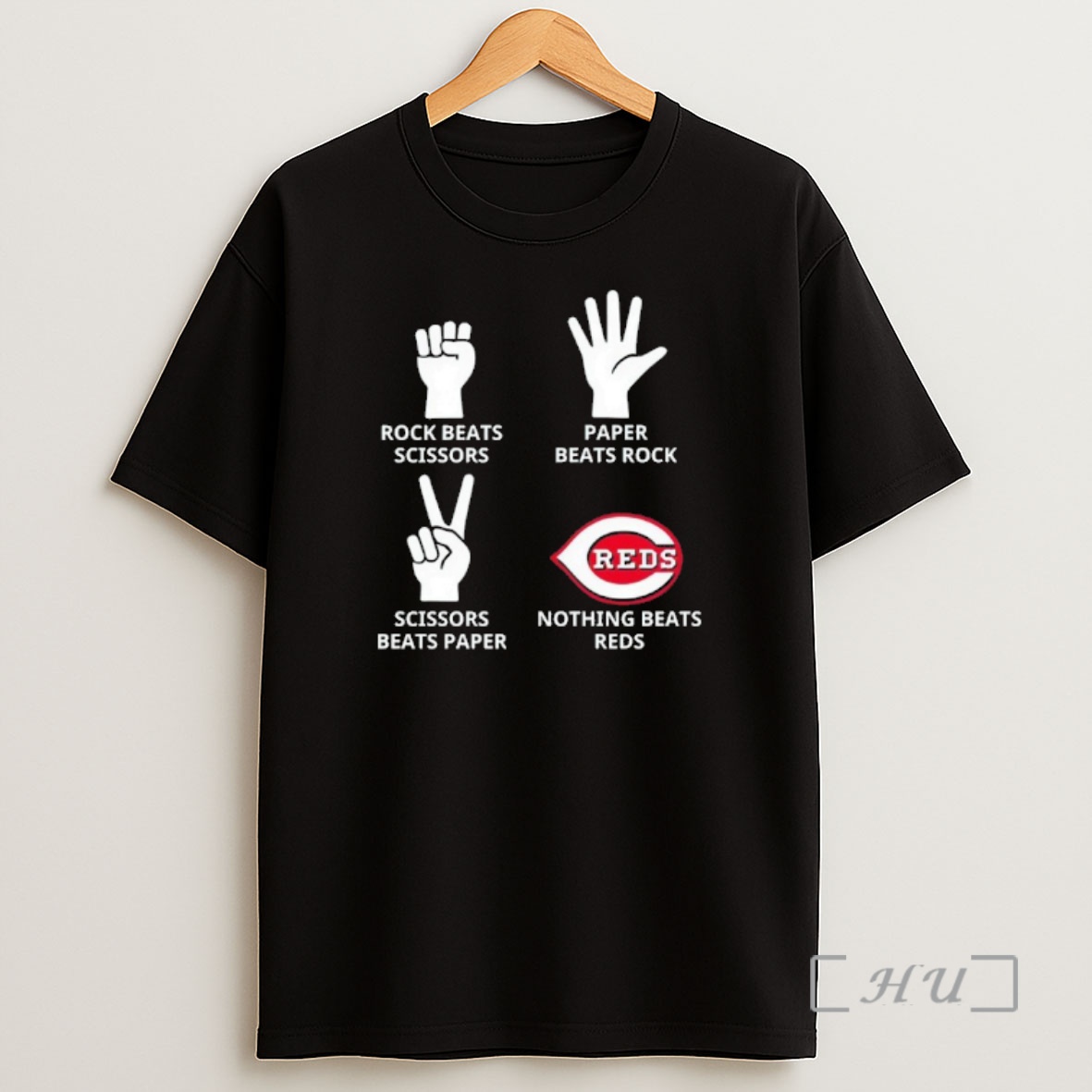 Officials Rock Beats Scissors Paper Beats Rock Scissors Beats Paper Nothing Beats Cincinnati Reds Shirt Sweatshirt Tee