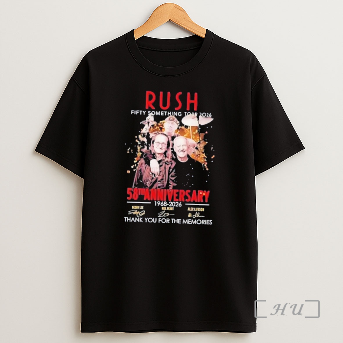 Officials Rush Fifty Something Tour 2026 58th Anniversary 1968 2026 Signatures Shirt Sweatshirt Tee