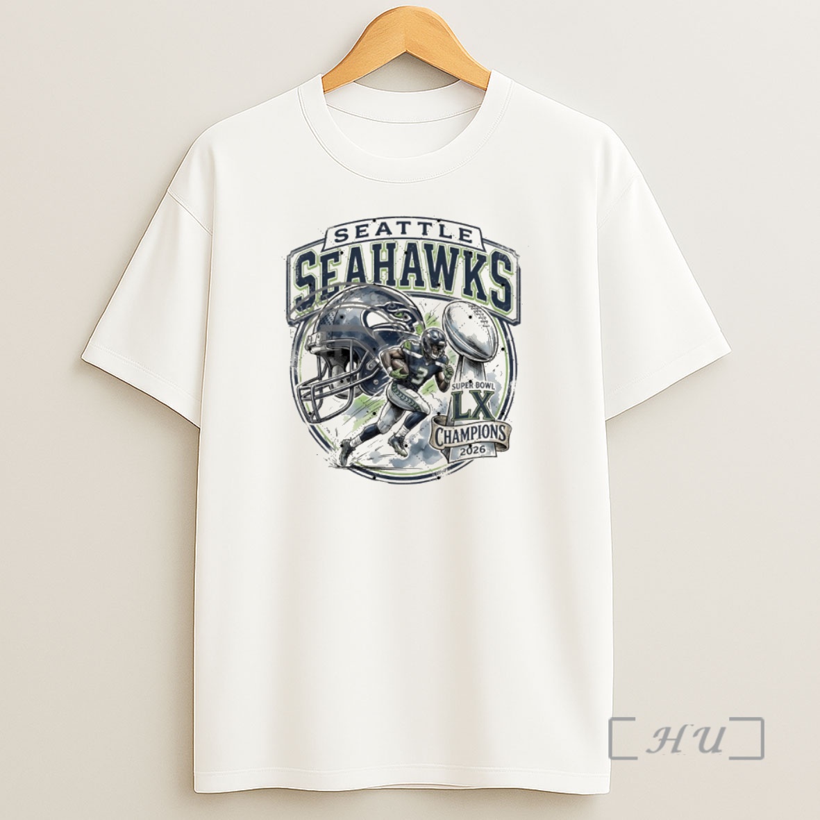 Officials Russell Wilson Seattle Seahawks Football Super Bowl Lx 2026 Victory Emblem Vintage Shirt Sweatshirt Tee 1
