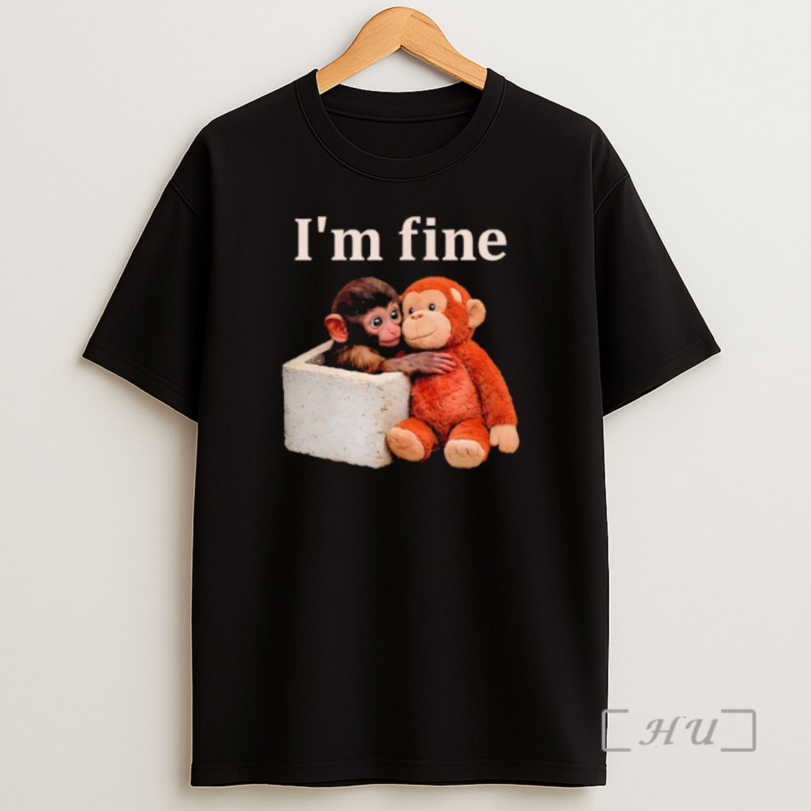 Officials Sad Monkey Punch With An Orange Toy Im Fine Shirt Sweatshirt Tee