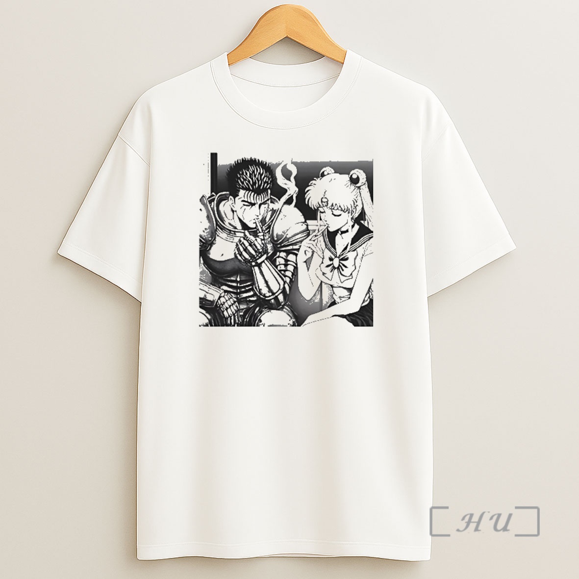 Officials Sailor Moon X Berserk Smoking Shirt Sweatshirt Tee