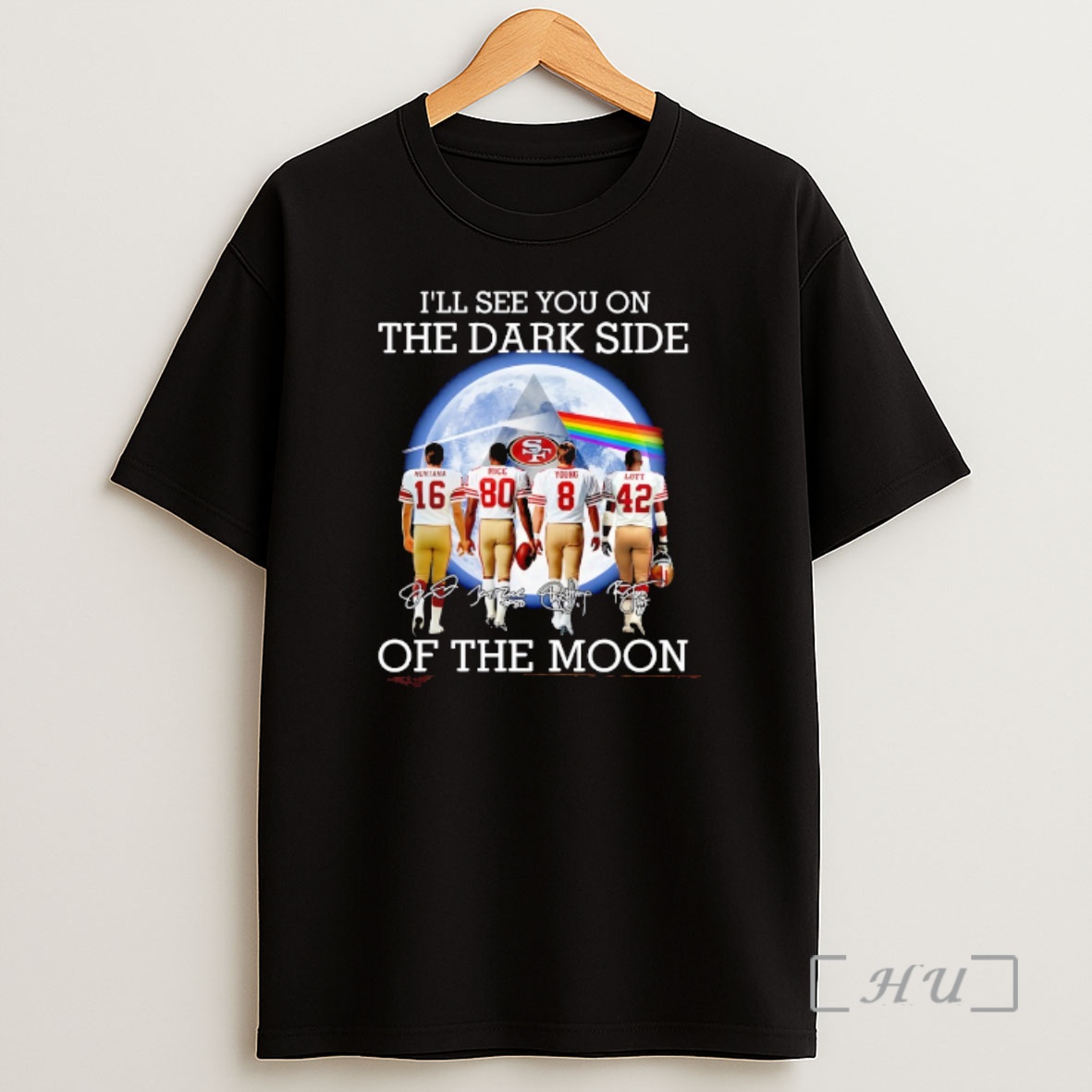 Officials San Francisco 49ers Players Ill See You On The Dark Side Of The Moon Shirt Sweatshirt Tee