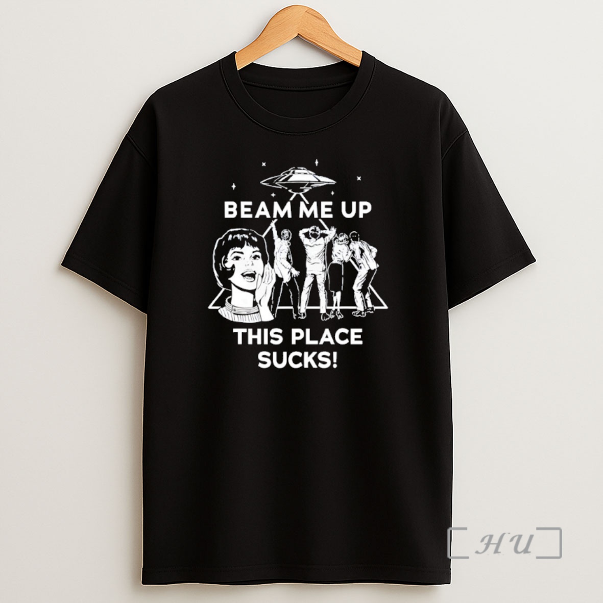 Officials Sci Fi Alien Beam Me Up This Place Sucks Shirt Sweatshirt Tee