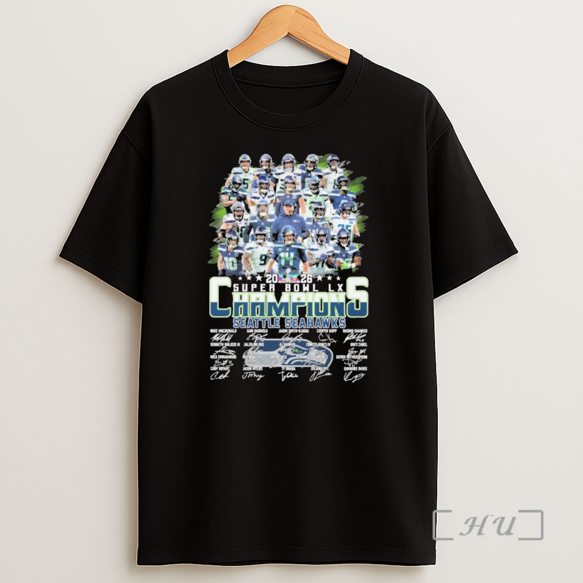 Officials Seattle Seahawks 2026 Super Bowl Lx Champions Signature Shirt Sweatshirt Tee