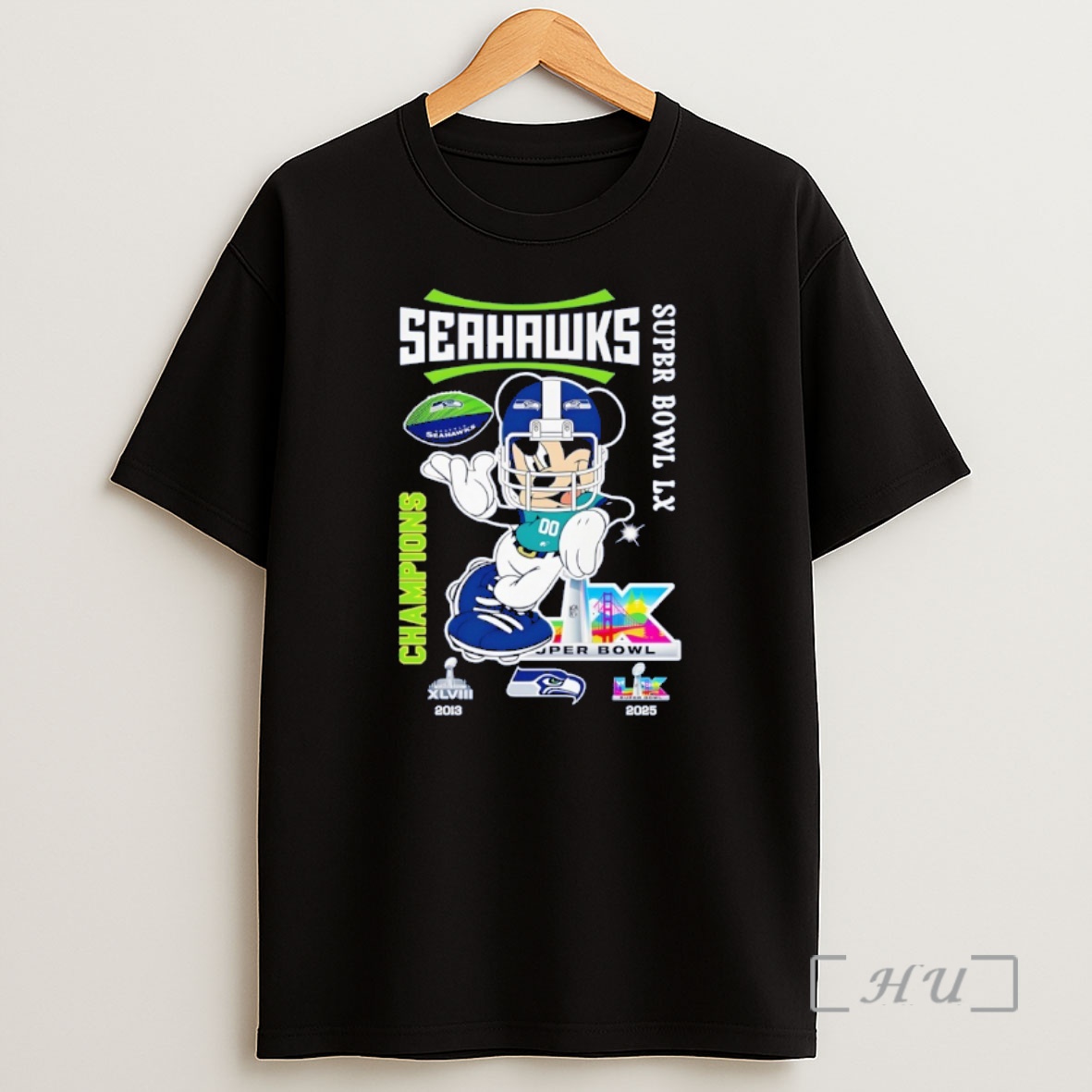 Officials Seattle Seahawks Mickey Super Bowl Lx Champions 2013 2025 Shirt Sweatshirt Tee