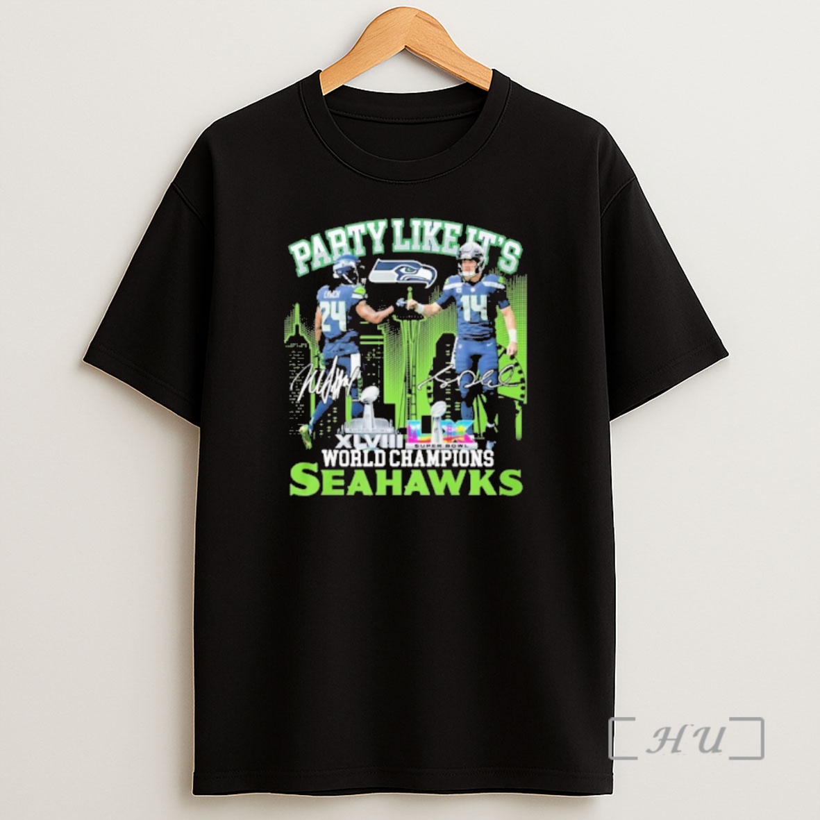 Officials Seattle Seahawks Party Like Its World Champions Xlviii And Lx Shirt Sweatshirt Tee