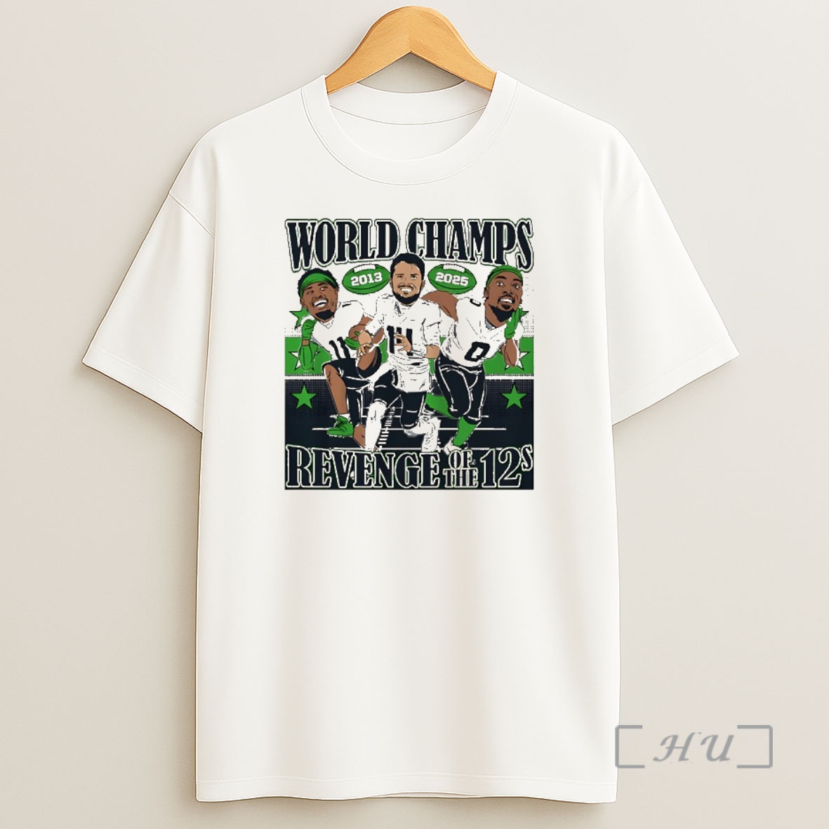 Officials Seattle Seahawks Sam Darnold Jaxon Smith Njigba And Demarcus Lawrence World Champs Revenge Of The 12s Caricatures Shirt Sweatshirt Tee
