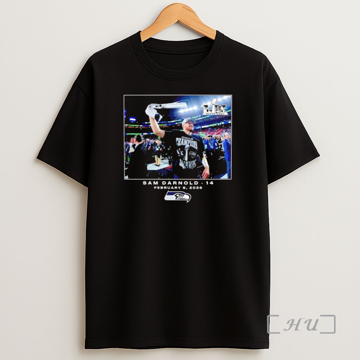Officials Seattle Seahawks Sam Darnold Nfl Flash Features Super Bowl Lx Shirt Sweatshirt Tee