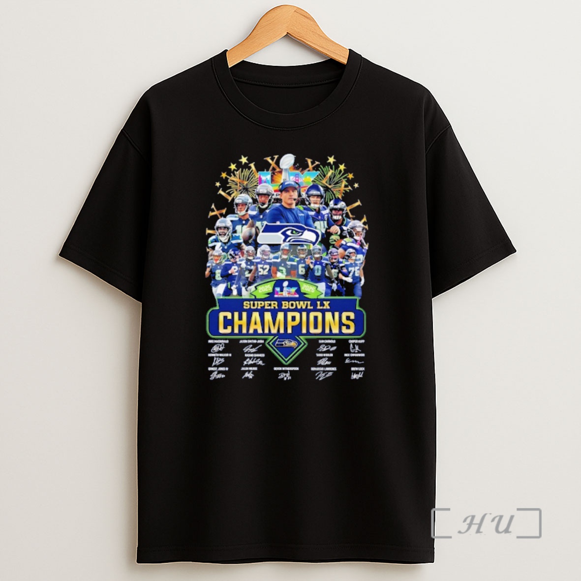 Officials Seattle Seahawks Super Bowl Lx Champions Signature Sports Shirt Sweatshirt Tee