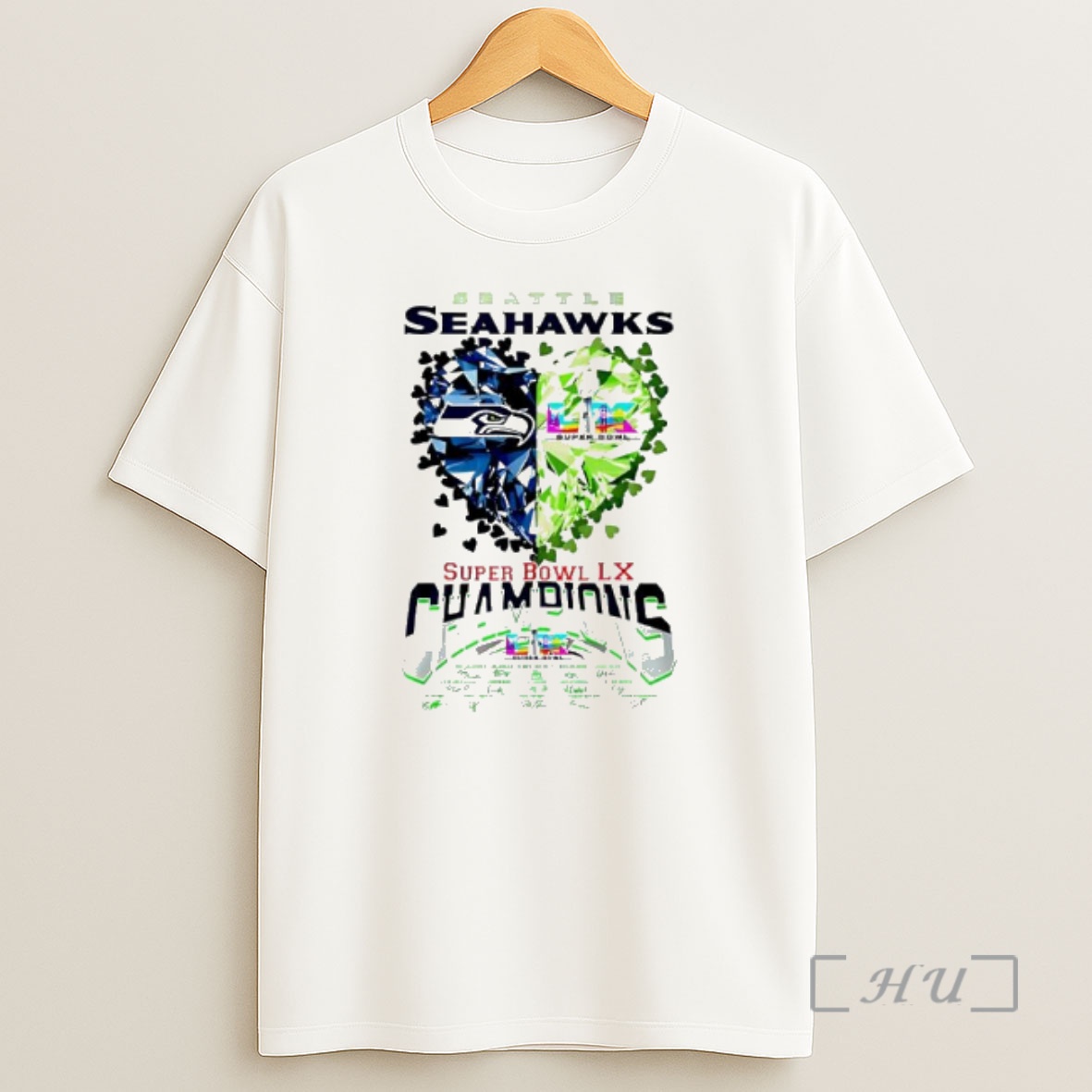 Officials Seattle Seahawks Super Bowl Lx Champions Congrats Logo Shirt Sweatshirt Tee