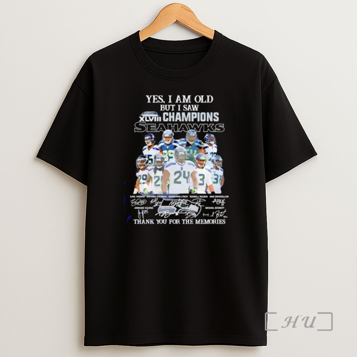 Officials Seattle Seahawks Players Yes I Am Old But I Saw Xlviii Champions Shirt Sweatshirt Tee