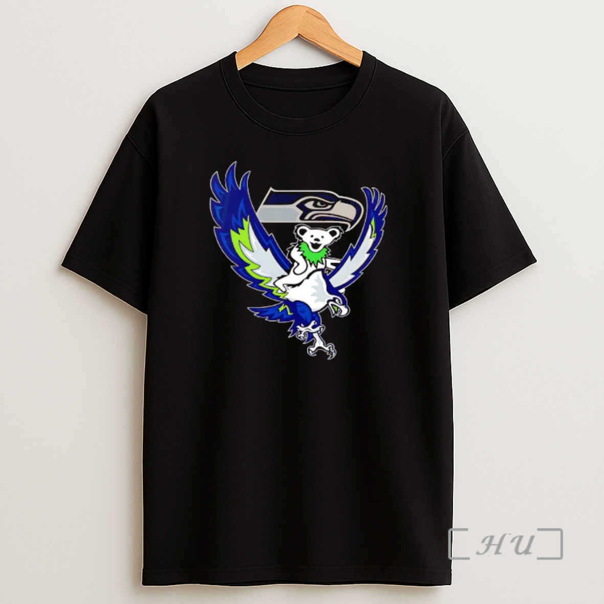 Officials Seattle Seahawks X Grateful Dead Bear Riding Seahawks Shirt Sweatshirt Tee
