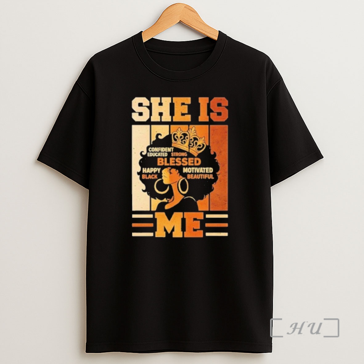 Officials She Is Me Beautiful Blessed Melanin Queen Black History Shirt Sweatshirt Tee 1