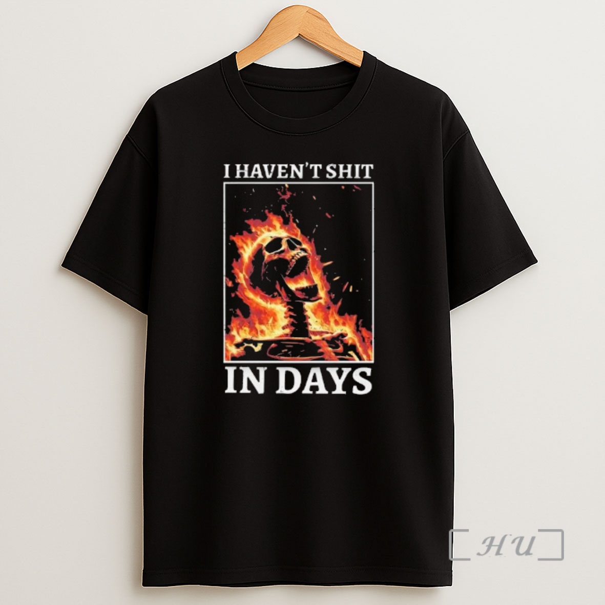 Officials Skeleton On Fire I Havent Shit In Days Graphic Shirt Sweatshirt Tee