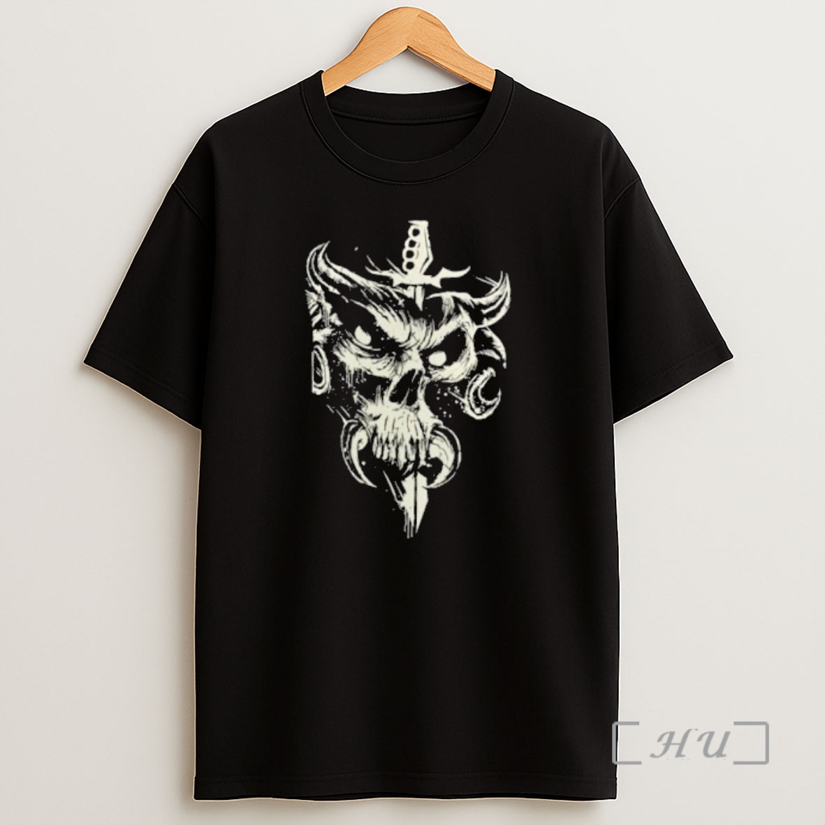 Officials Skull And Knife With Brass Knuckles Dark Art Shirt Sweatshirt Tee