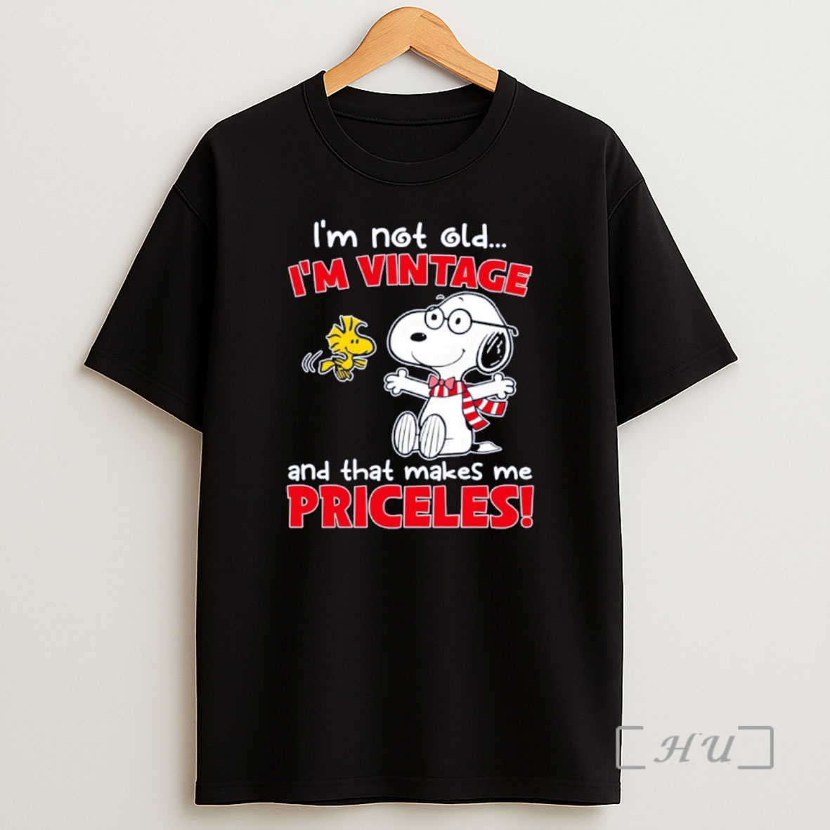 Officials Snoopy And Woodstock Im Not Old Im Vintage And That Makes Me Priceless Shirt Sweatshirt Tee