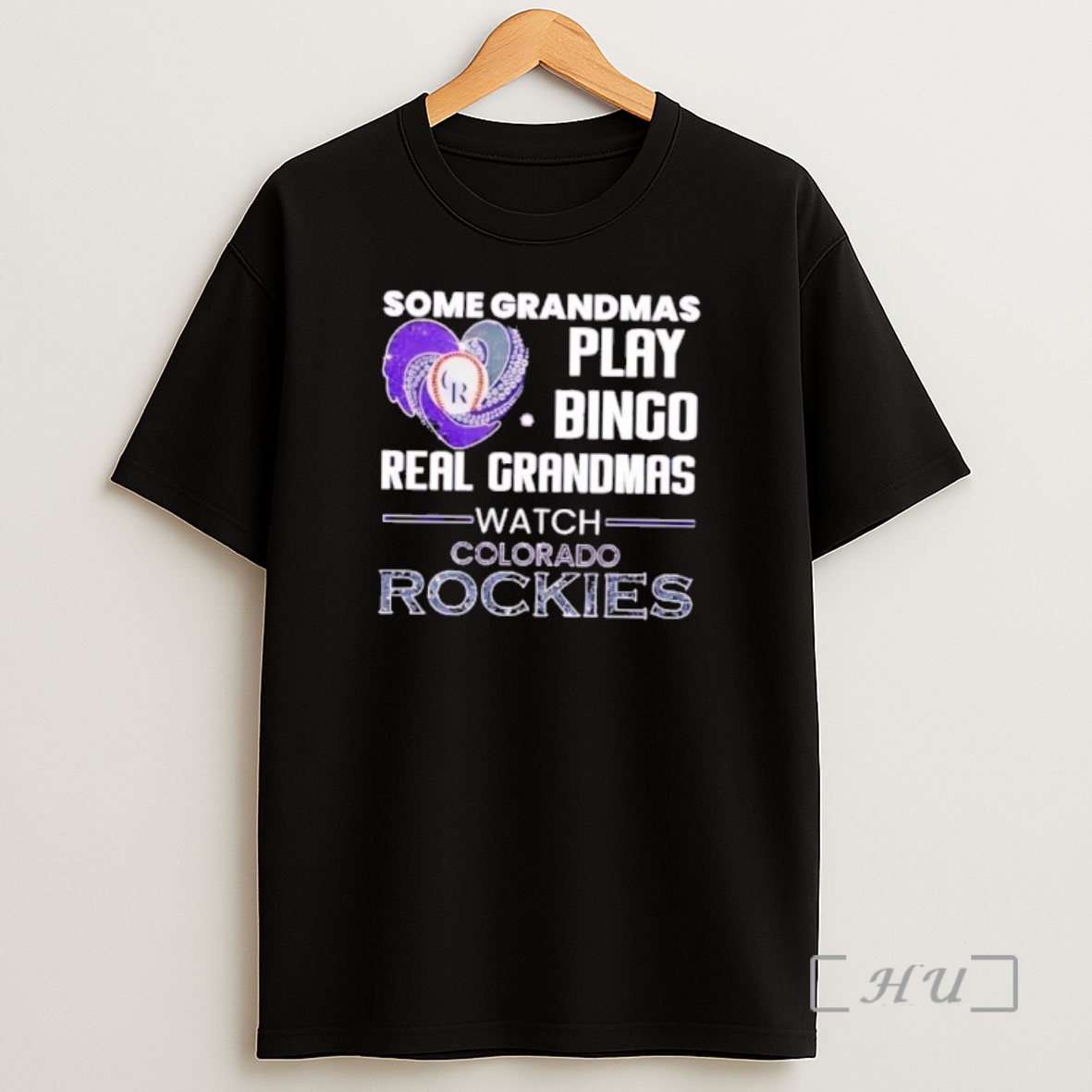Officials Some Grandmas Play Bingo Real Grandmas Watch Colorado Rockies Shirt Sweatshirt Tee