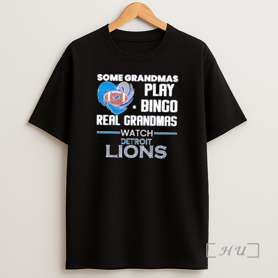 Officials Some Grandmas Play Bingo Real Grandmas Watch Detroit Lions Shirt Sweatshirt Tee