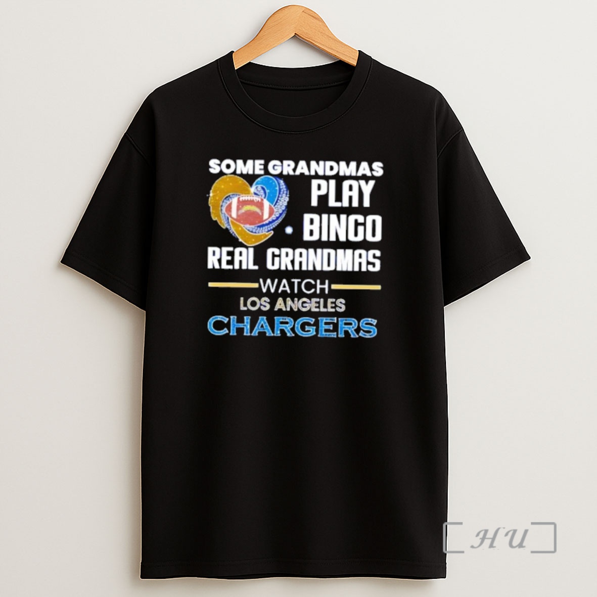 Officials Some Grandmas Play Bingo Real Grandmas Watch Los Angeles Chargers Shirt Sweatshirt Tee