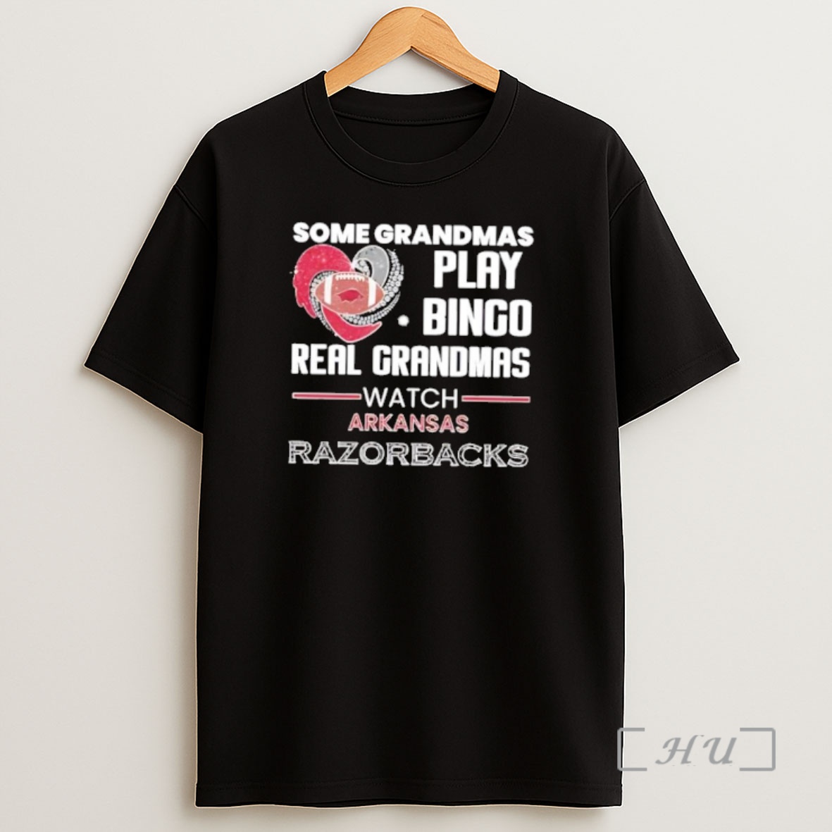 Officials Some Grandmas Play Bingo Real Grandmas Watch Arkansas Razorbacks Shirt Sweatshirt Tee