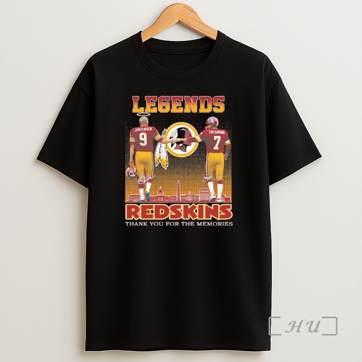 Officials Sonny Jurgensen And Joe Theismann Legends Redskins Thank You For The Memories Shirt Sweatshirt Tee