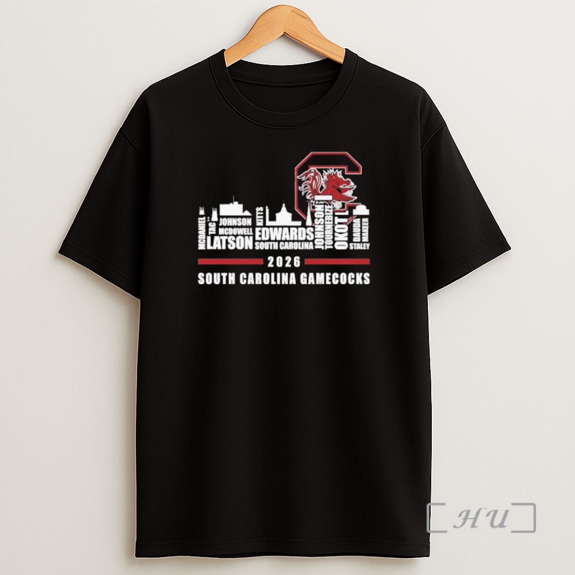 Officials South Carolina Skyline 2026 South Carolina Gamecocks Players Name Shirt Sweatshirt Tee