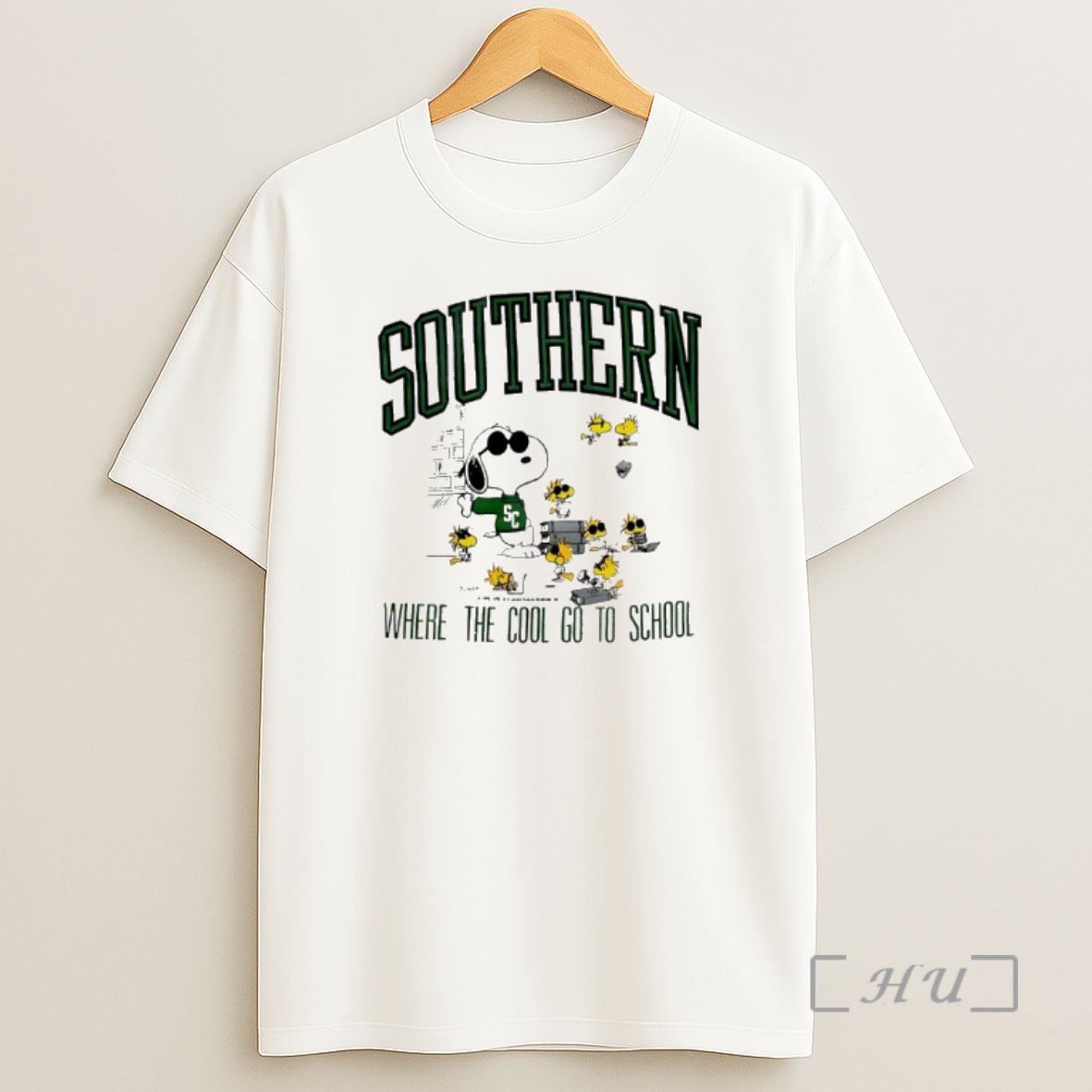 Officials Southern Peanuts Snoopy And Woodstock Where The Cool Go To School Shirt Sweatshirt Tee