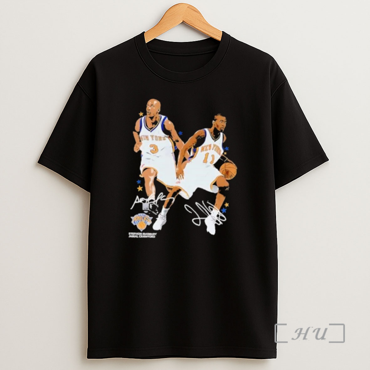 Officials Stephon Marbury Jamal Crawford New York Knicks Signatures Shirt Sweatshirt Tee