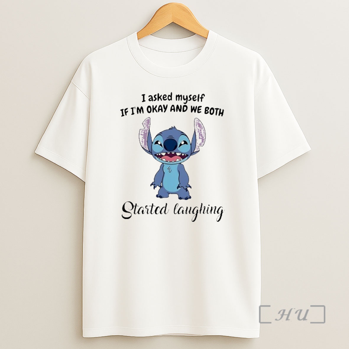 Officials Stitch I Asked Myself If Im Okay And We Both Started Laughing Shirt Sweatshirt Tee