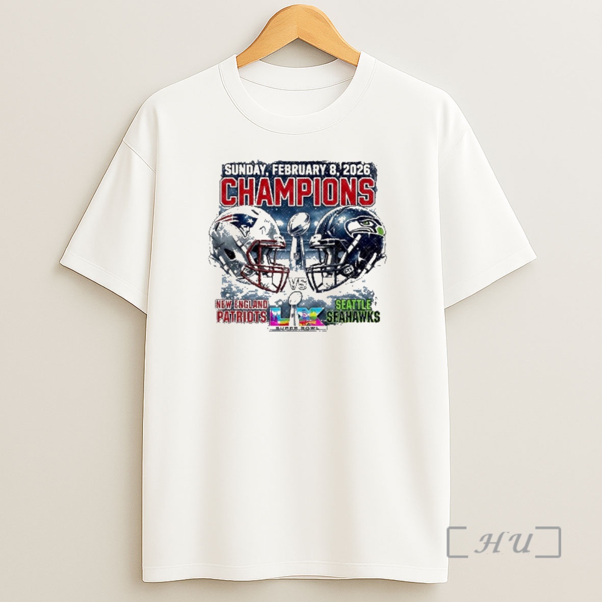 Officials Sunday February 8 2026 Champions Patriots Vs Seahawks Super Bowl Shirt Sweatshirt Tee