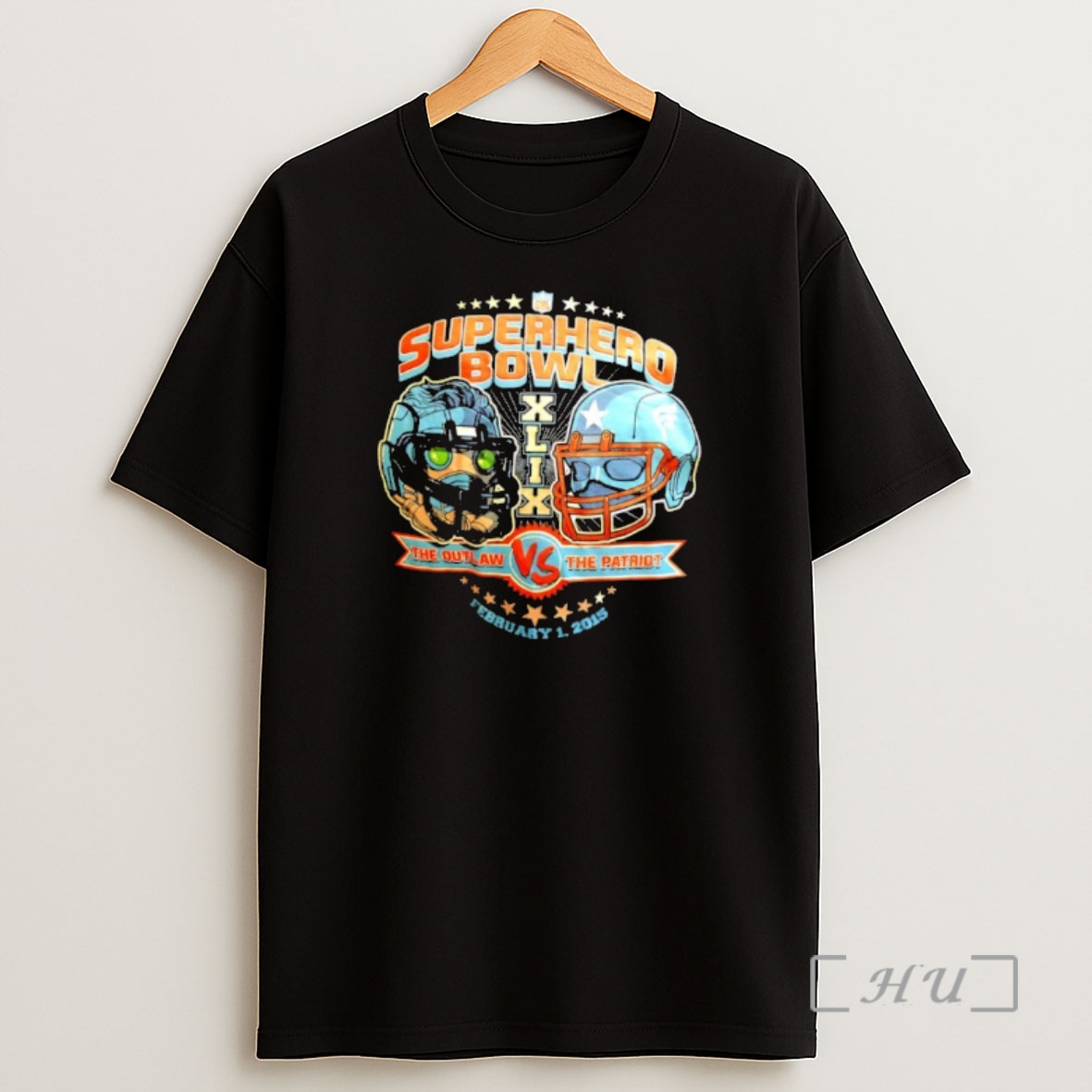Officials Superhero Bowl Xlix The Outlaw Vs The Patriot Shirt Sweatshirt Tee