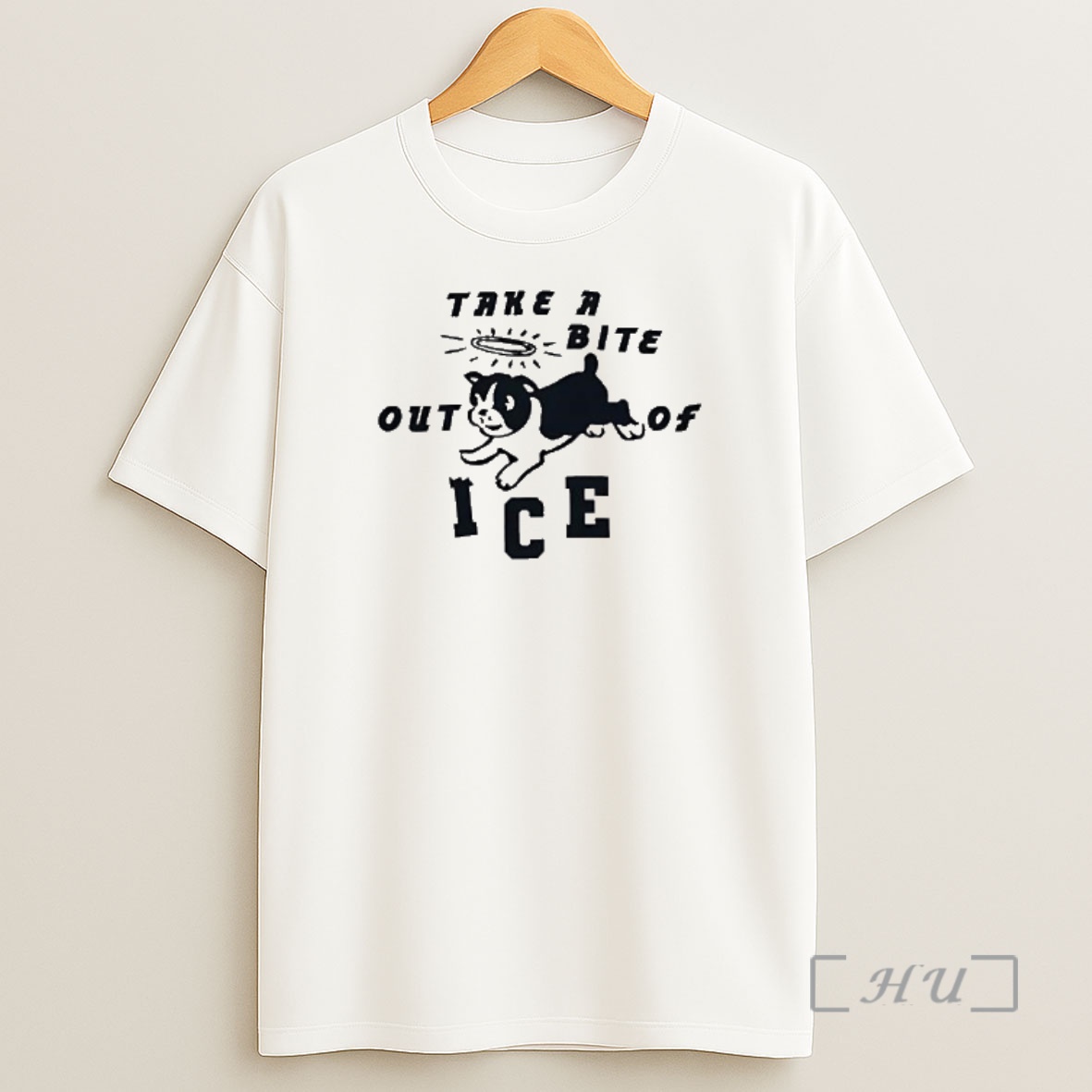 Officials Take A Bite Out Of Ice Boston Terrier Angel Dog Shirt Sweatshirt Tee