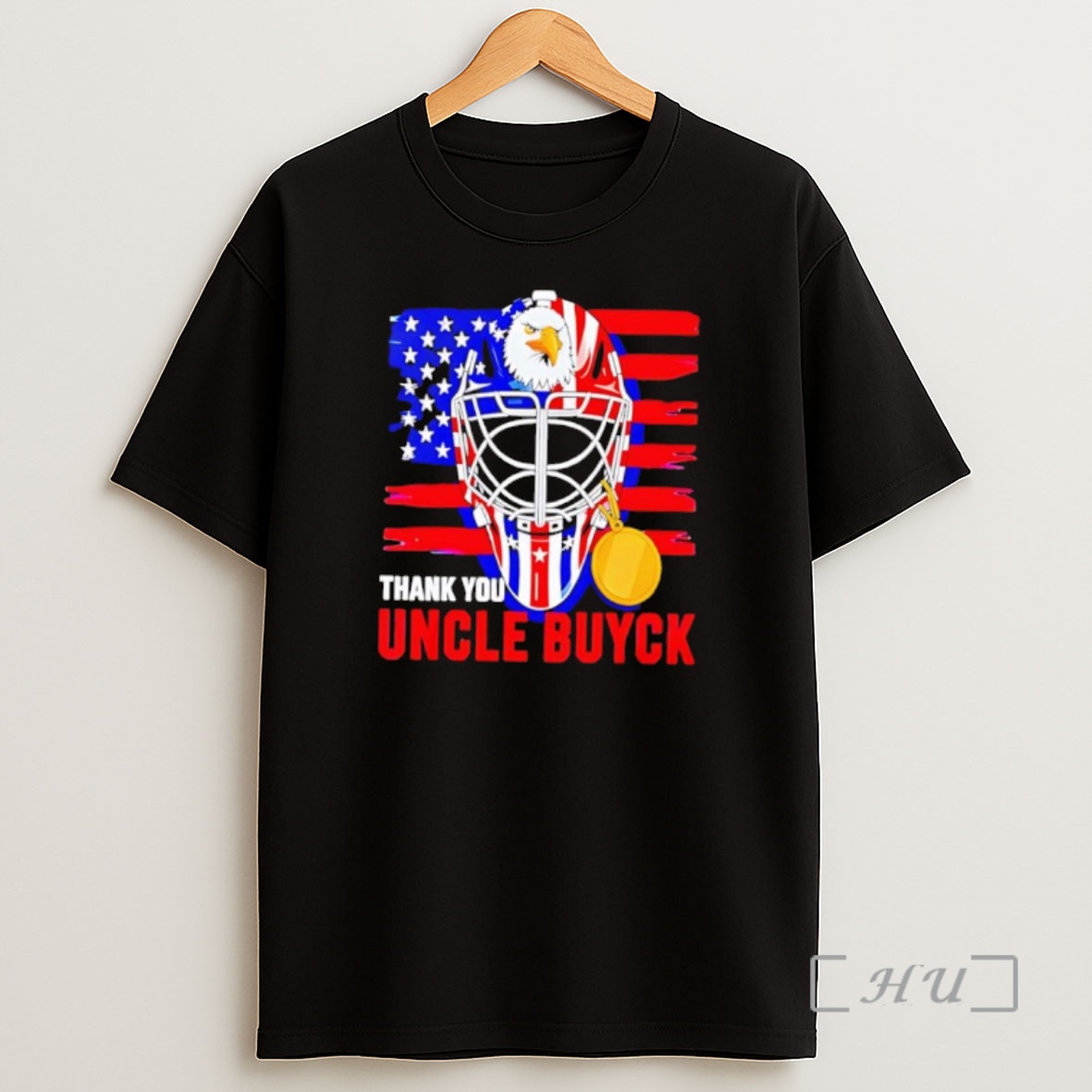 Officials Thank You Uncle Buyck Usa Flag Hockey Mask Shirt Sweatshirt Tee