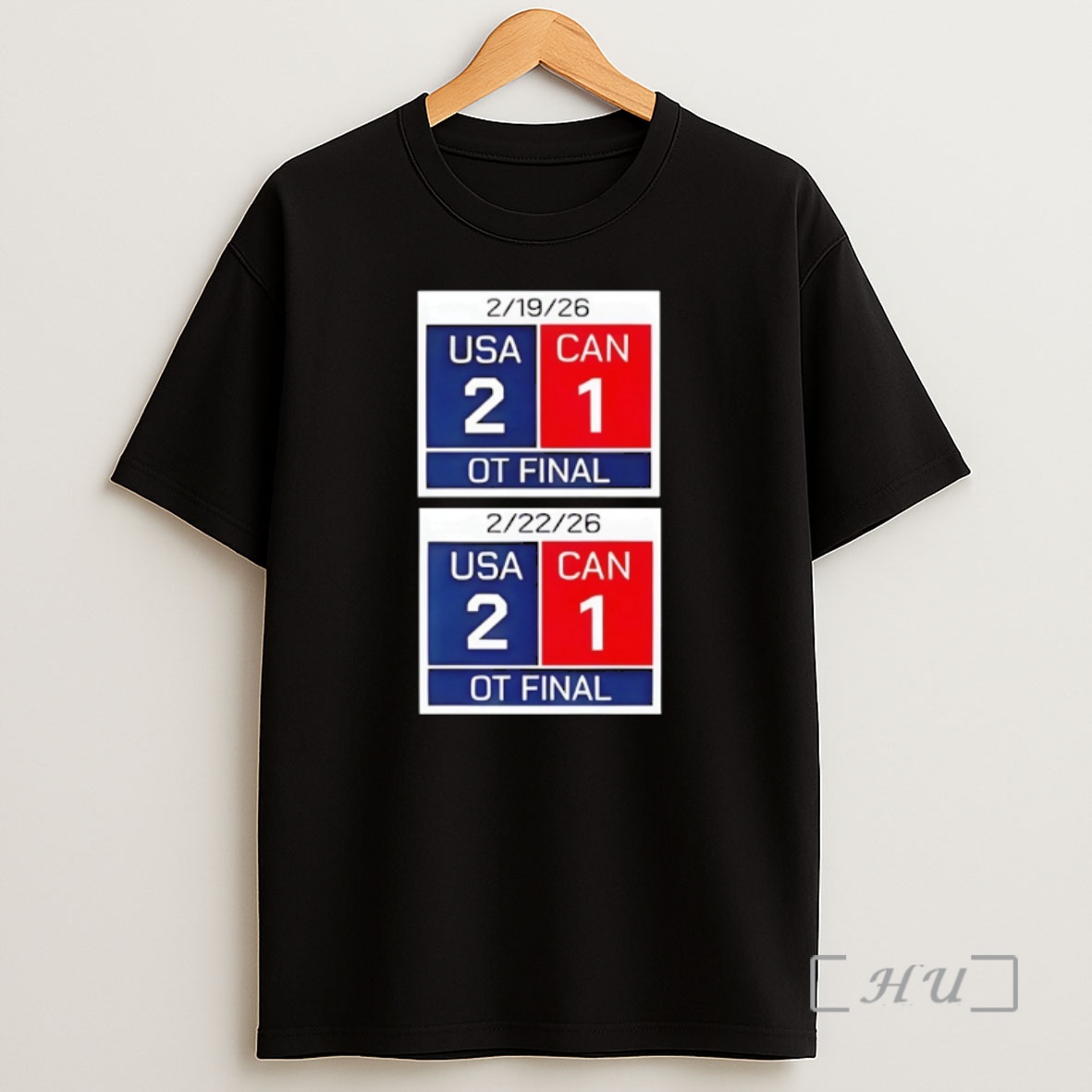 Officials Thats Just American Hockey Scoreboard Usa 2 Canada 1 Ot Final 2026 Shirt Sweatshirt Tee