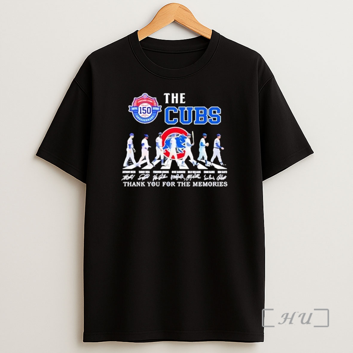 Officials The Cubs 150 Anniversary Abbey Road Signatures Shirt Sweatshirt Tee