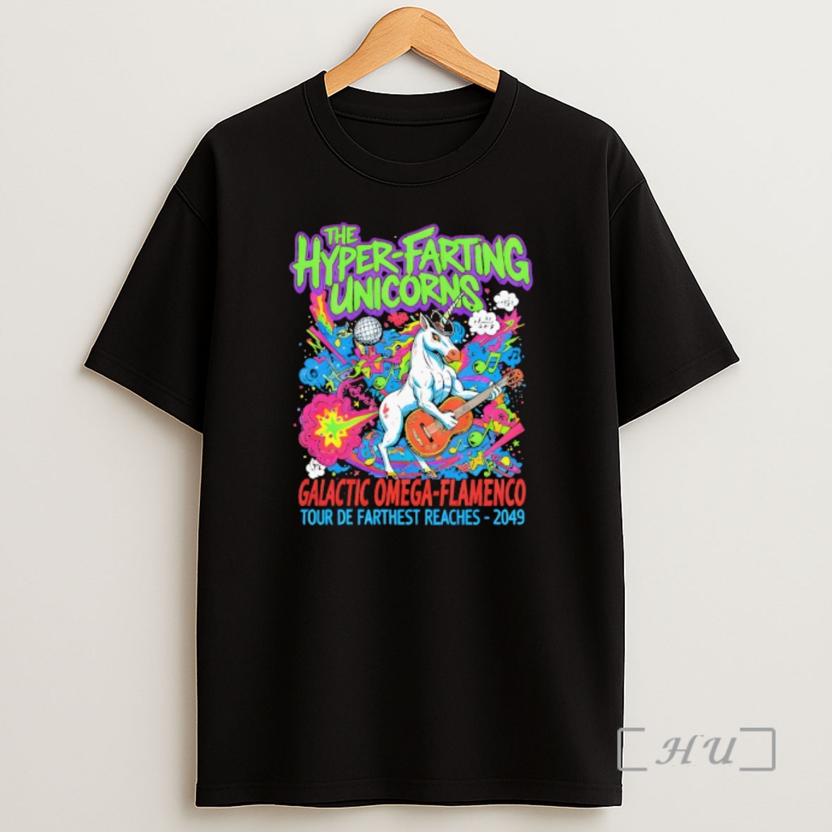 Officials The Hyper Farting Unicorns Galactic Omega Flamenco Tour De Farthest Reaches 2049 Shirt Sweatshirt Tee