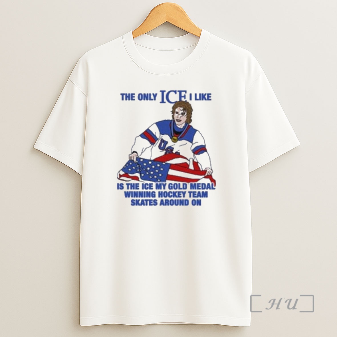 Officials The Only Ice I Like Is The Ice My Gold Medal Winning Hockey Team Skates Around On Mens Hockey Shirt Sweatshirt Tee