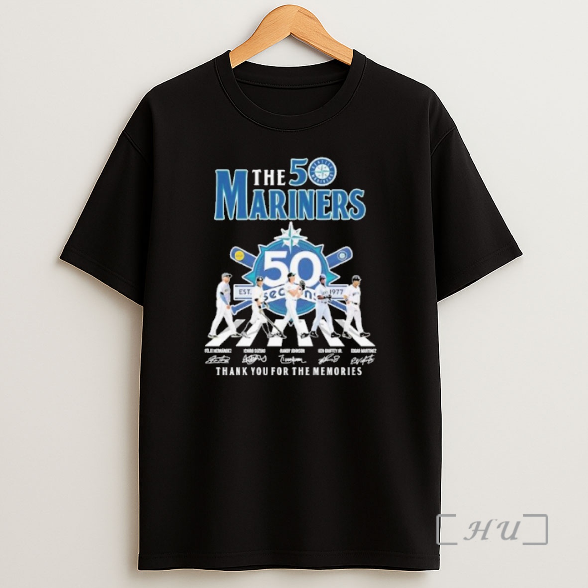 Officials The Seattle Mariners Abbey Road 50 Seasons 1977 2026 Shirt Sweatshirt Tee