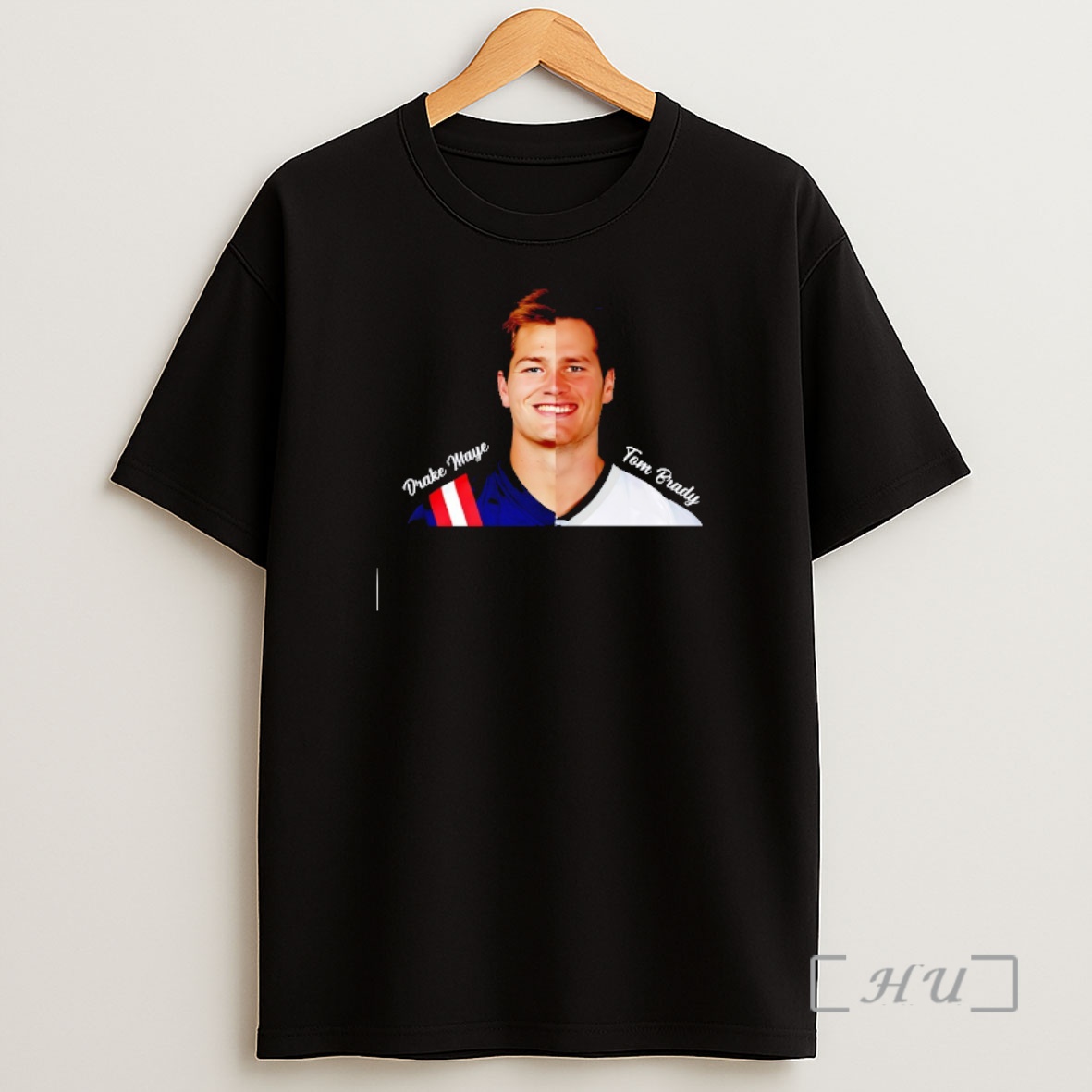 Officials Tom Brady And Drake Maye In One Face New England Patriots Shirt Sweatshirt Tee