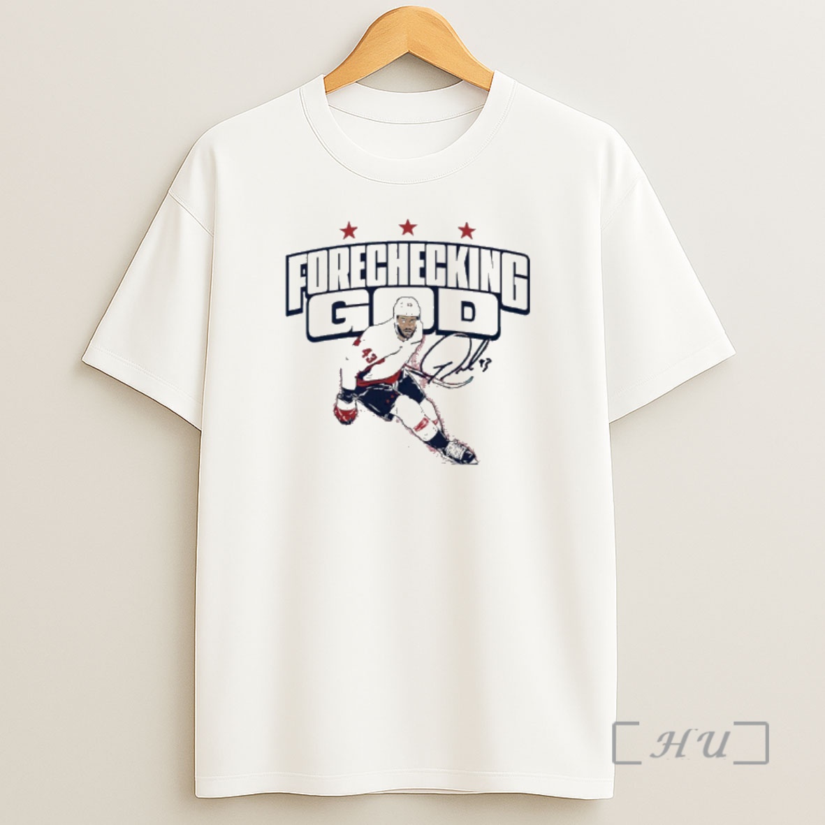 Officials Tom Wilson Washington Capitals Forechecking God Signature Shirt Sweatshirt Tee