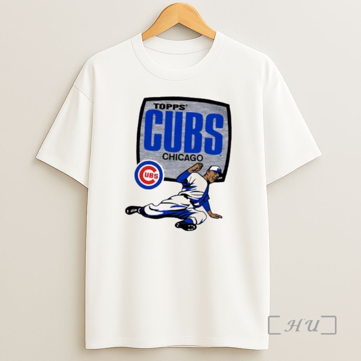 Officials Topps Chicago Cubs Raglan Shirt Sweatshirt Tee