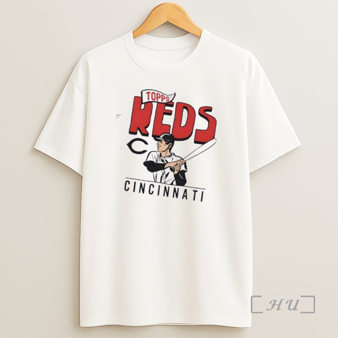 Officials Topps Cincinnati Reds Raglan Shirt Sweatshirt Tee