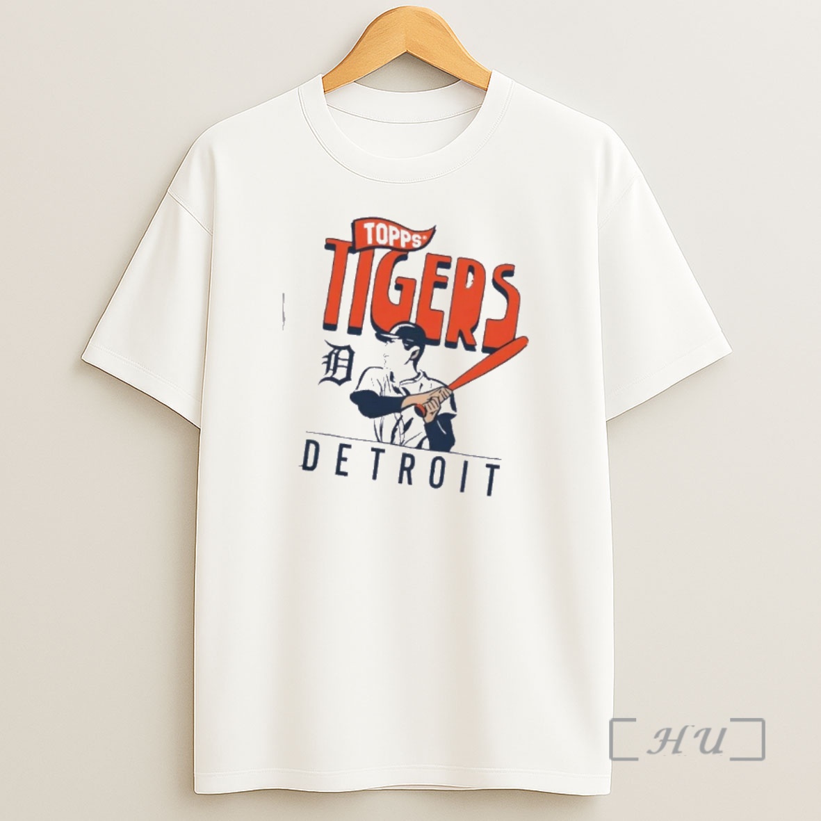 Officials Topps Detroit Tigers Raglan Shirt Sweatshirt Tee