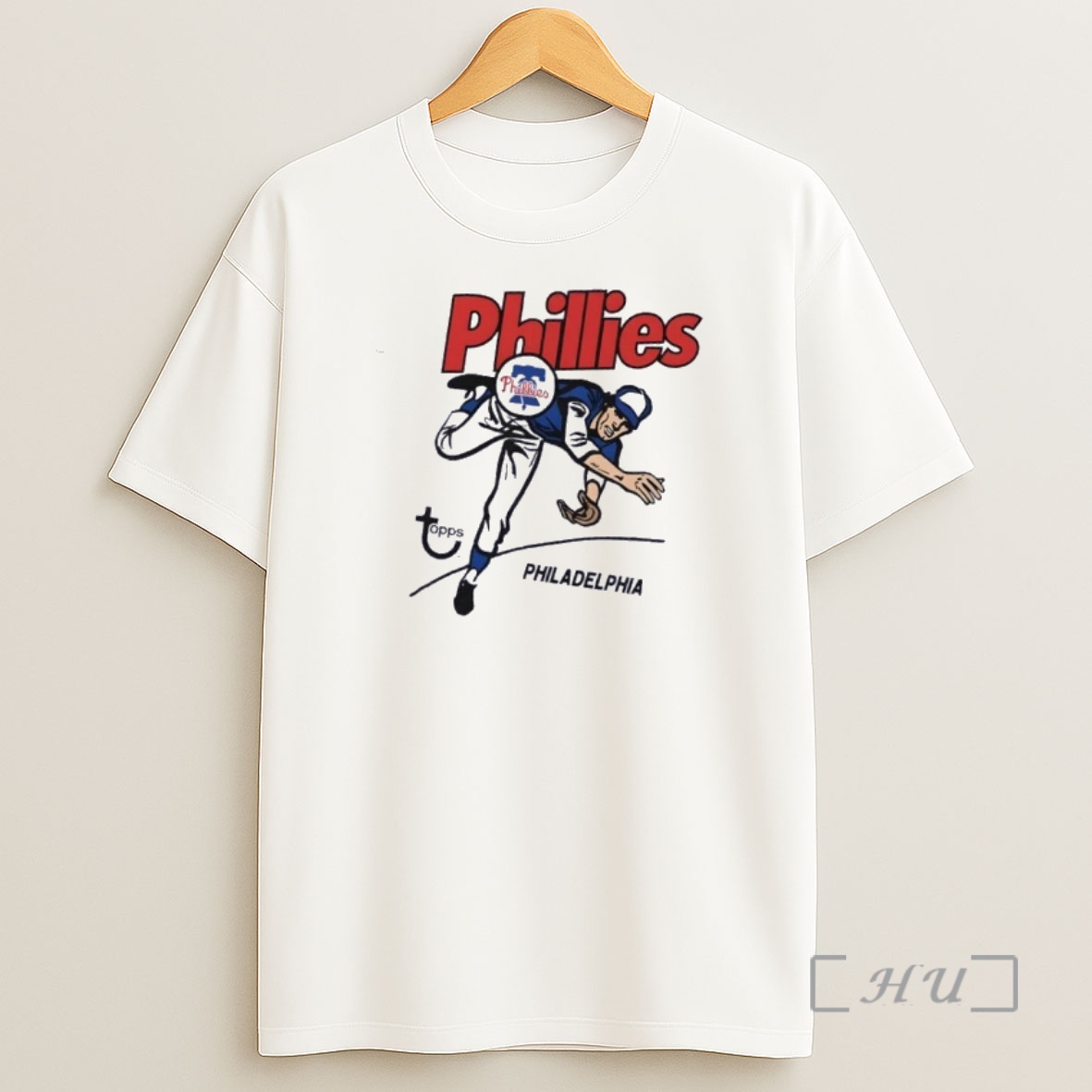 Officials Topps Philadelphia Phillies Raglan Shirt Sweatshirt Tee