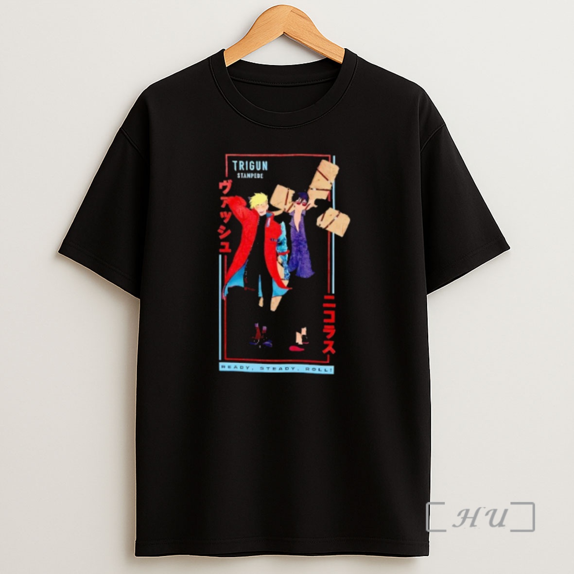 Officials Trigun Stampede Duo Pose Ready Steady Roll Shirt Sweatshirt Tee