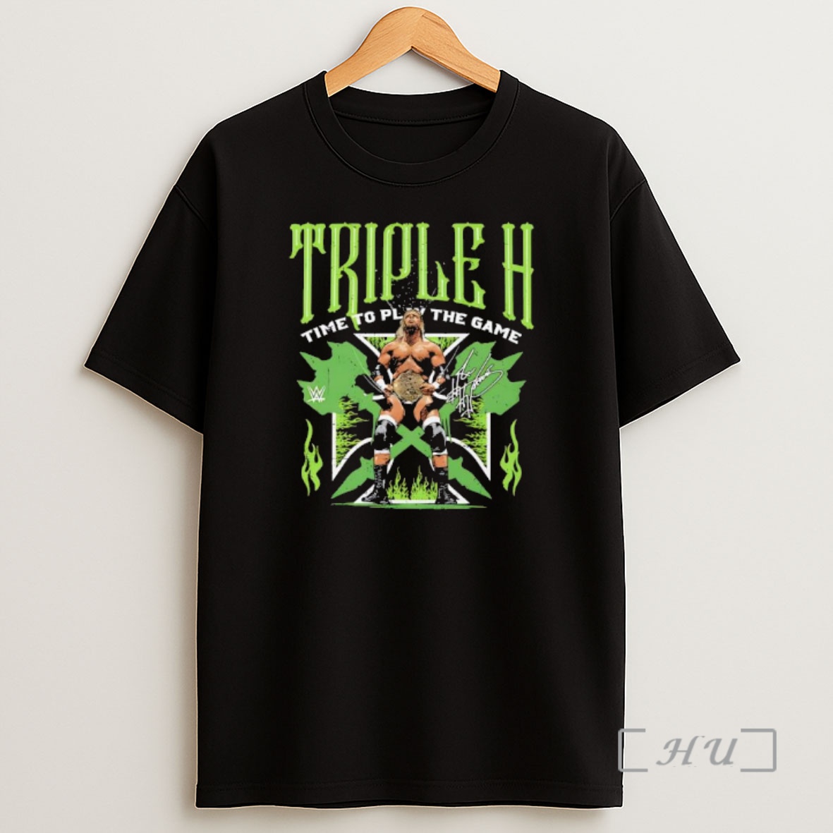Officials Triple H Time To Play The Game Signature Shirt Sweatshirt Tee
